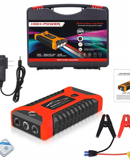 Automobilio išorinis akumuliatorius jump starter 12v su skystųjų kristalų ekranu 99800mah