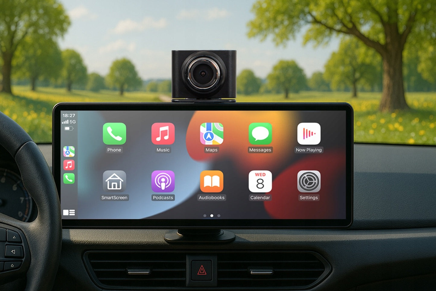 Automobilio multimedijos stotis 10.26" su Android Auto, Apple CarPlay, DVR vaizdo registratoriumi ir galinio vaizdo kamera Blow CarPlay5.0