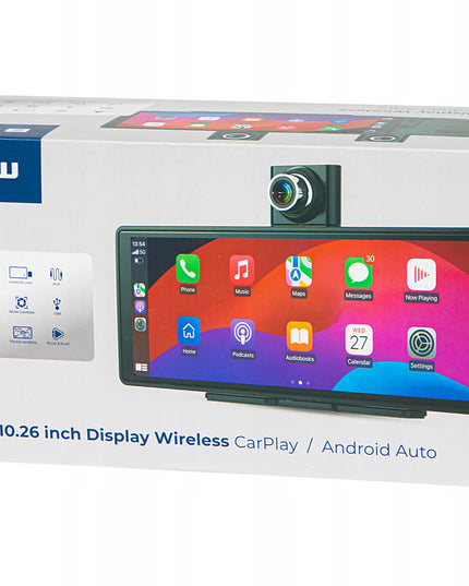 Automobilio multimedijos stotis 10.26" su Android Auto, Apple CarPlay, DVR vaizdo registratoriumi ir galinio vaizdo kamera Blow CarPlay5.0
