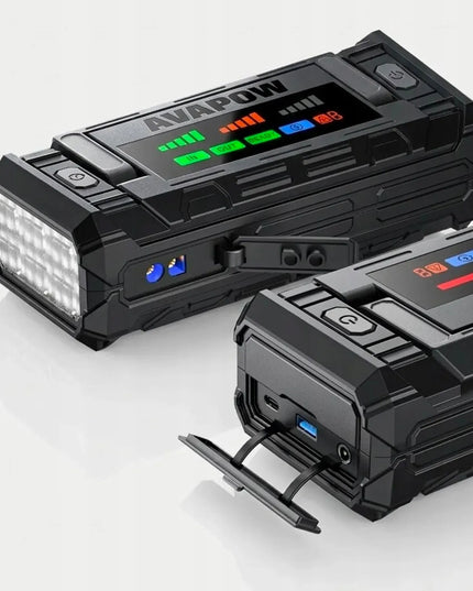 Automobilio paleidiklis (Jump starter) 12V 10000A 24000 mAh 88.8Wh Powerbank USB-C PD 65W AVAPOW TJ68