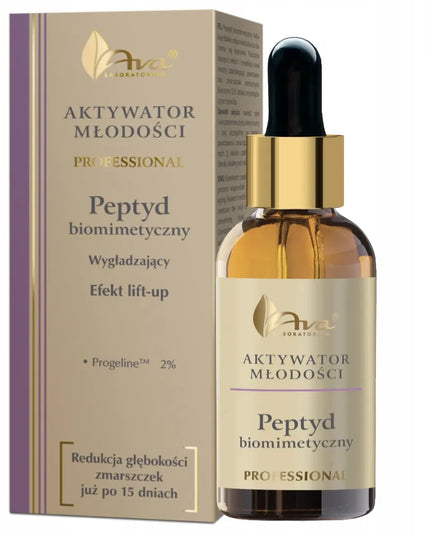 AVA jaunystės aktyvatorius serumas su biomimetiniu peptidu