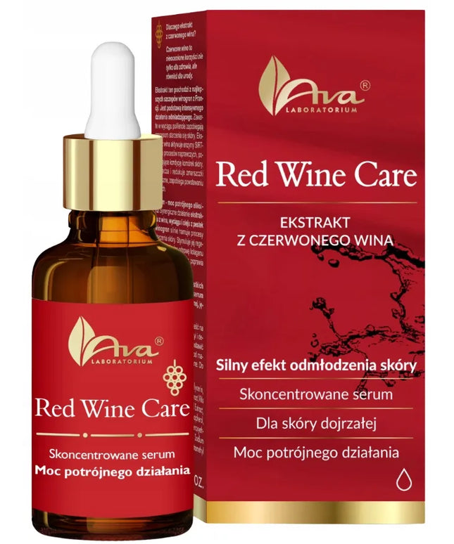 Ava Red Wine Care koncentruotas veido serumas brandžiai odai 30 ml