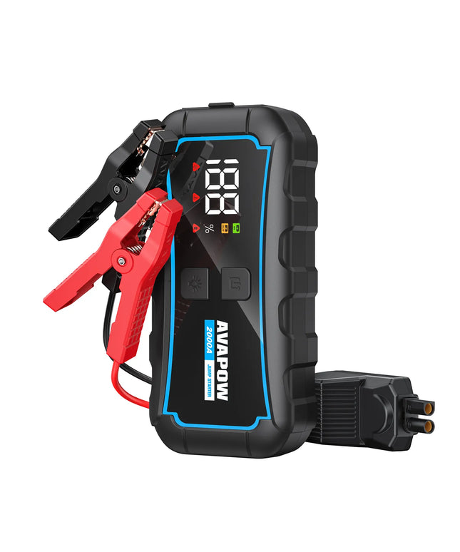 AVAPOW E5 PRO automobilinis paleidiklis, 12000 mAh, 2000A, 44.4Wh maitinimo bankas