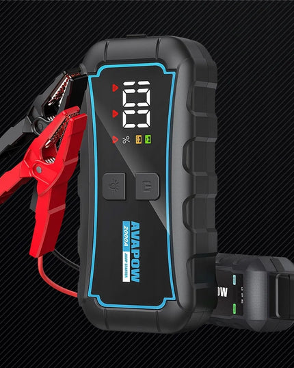 AVAPOW E5 PRO automobilinis paleidiklis, 12000 mAh, 2000A, 44.4Wh maitinimo bankas