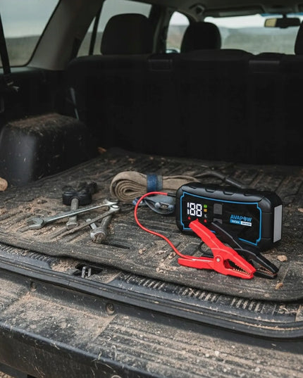 AVAPOW E5 PRO automobilinis paleidiklis, 12000 mAh, 2000A, 44.4Wh maitinimo bankas
