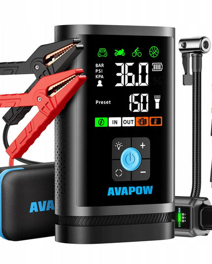 AVAPOW JP3 12V 3000A 59.2Wh 16000mAh automobilinis paleidiklis (boosteris)