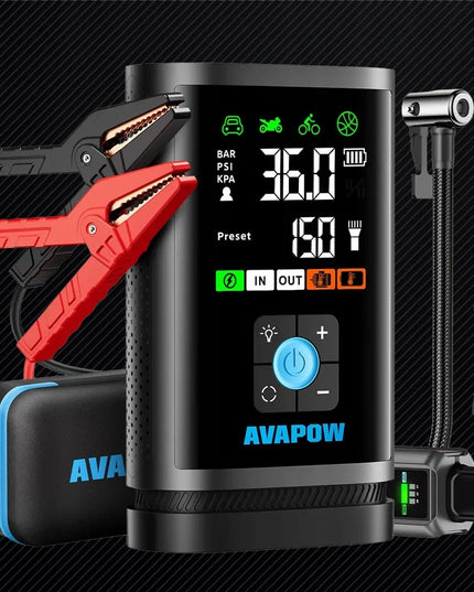 AVAPOW JP3 12V 3000A 59.2Wh 16000mAh automobilinis paleidiklis (boosteris)
