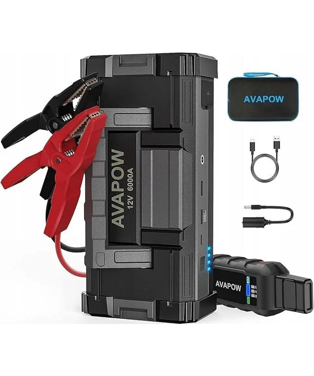 AVAPOW T8 MAX profesionalus užvedimo įrenginys 6000A