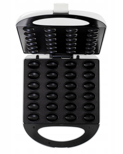 Avenido AV3090 oriešinių sausainių keptuvė 1600W – 24 puselės vienu metu, nelimpanti danga, greitas kepimas 2 min.