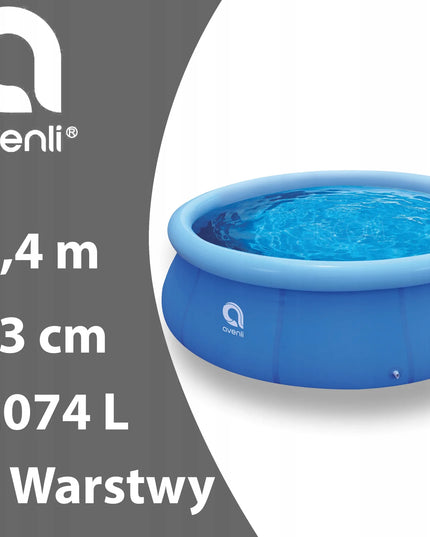 Avenli pripučiamas sodo baseinas 2,4 m, 6-viename, skirtas vaikams, 3 sluoksnių, Premium