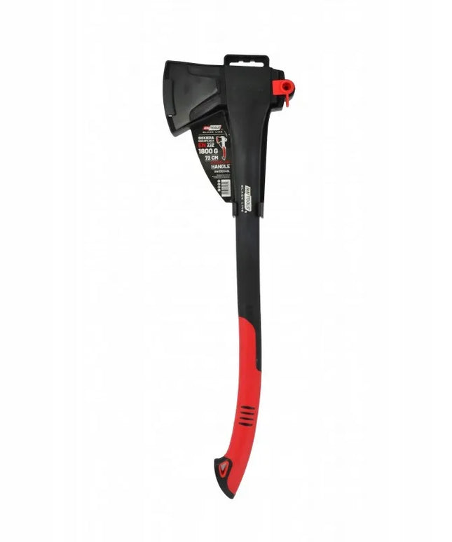 AWTOOLS skaldymo kirvis su pleištu 1800g BLACK LINE AW33034BL tvirtas