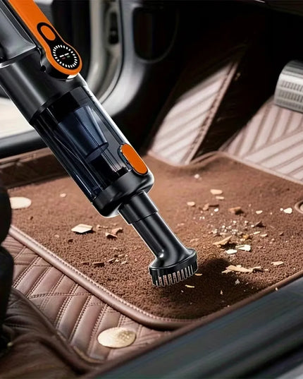 Belaidis rankinis cikloninis automobilinis dulkių siurblys su USB-C įkrovimu, 17 kPa