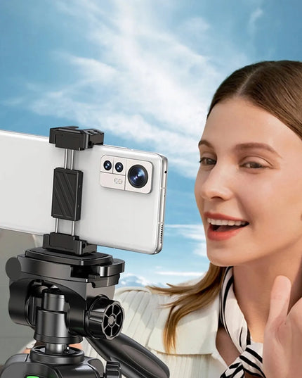 Aukštas FOTO VIDEO trikojis 175 cm fotoaparatui, vaizdo kamerai ir telefonui su adapteriu UGREEN LP661