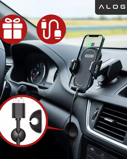 Alogy automobilinis telefono laikiklis į ventiliacijos groteles