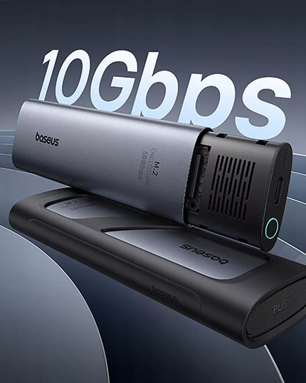 BASEUS M.2 NVMe 10 Gb/s išorinis SSD dėklas iki 8TB