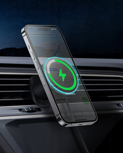 Automobilinis laikiklis greitas indukcinis įkroviklis BASEUS MagSafe, skirtas iPhone 15W