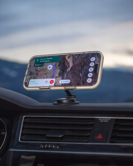 AUTOMOBILINIS TELEFONO LAIKIKLIS ANT PRIETAISŲ SKYDELIO SU MAGSAFE FUNKCIJA