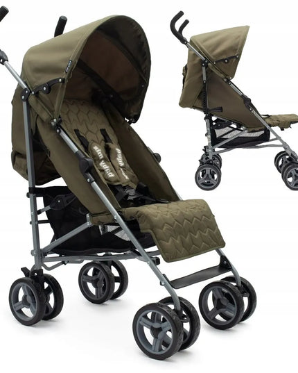 Babymix OLIVE lengvas skėčio tipo sportinis vežimėlis, skirtas atostogoms