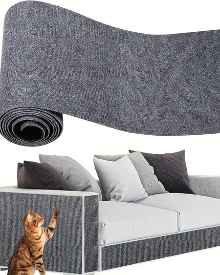 Baldų apsauga nuo kačių nagų – apkarpoma lipni medžiaga sofoms, durims ir lentynoms, pilka 40x200 cm