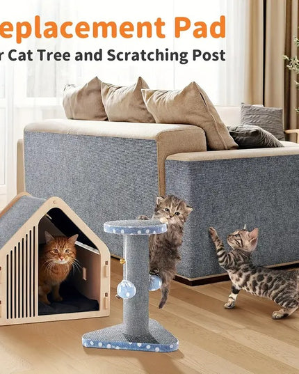 Baldų apsauga nuo kačių nagų – apkarpoma lipni medžiaga sofoms, durims ir lentynoms, pilka 40x200 cm