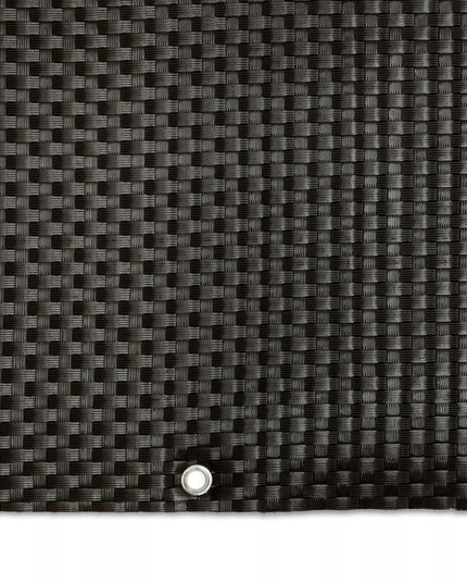 Balkono kilimėlis 0,9x5m, patvari technoratano danga su akutėmis, tamsiai rudas RD02