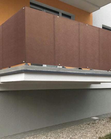 Balkono uždanga 0,9x5m, ruda apsauginė mata terasai, UV apsauga 99% + dovana