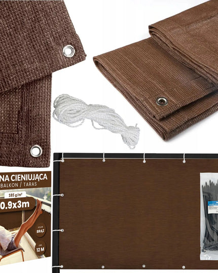 Balkono uždanga Heckermann 0,9x3m – Ruda