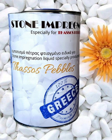 Balti Thassos upės akmenukai 3-6 cm, spindintys akmenys, 5 kg