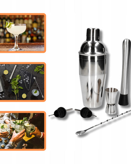 Barmanské rinkinių kokteiliams su romu Mojito Daiquiri Pina Colada 6 dalių