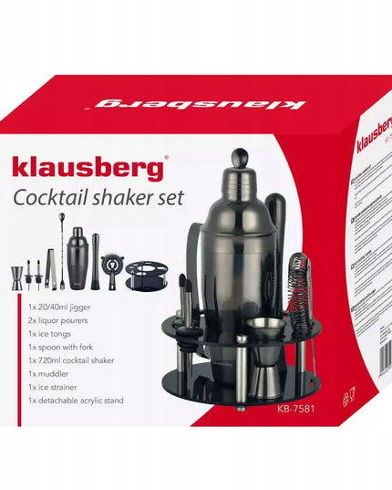 Barmeno rinkinys Klausberg KB-7581, 9 dalių, grafito spalvos