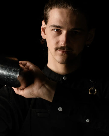 Baro įrankių rinkinys iš nerūdijančio plieno su 11 dalių ir ovaliu stovu