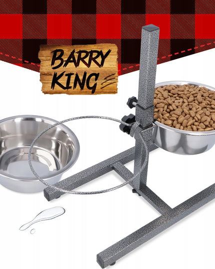 Barry King metaliniai dubenys ant reguliuojamo stovo 2x2,8 l