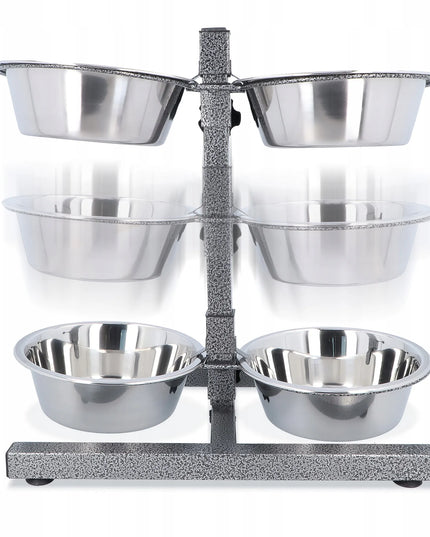 Barry King metaliniai dubenys ant reguliuojamo stovo 2x2,8 l