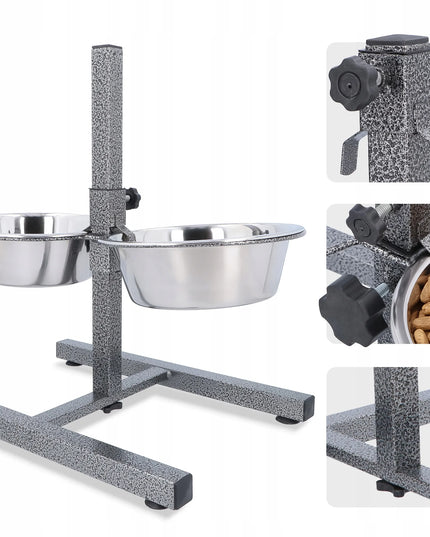 Barry King metaliniai dubenys ant reguliuojamo stovo 2x2,8 l