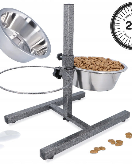 Barry King metaliniai dubenys ant reguliuojamo stovo 2x2,8 l