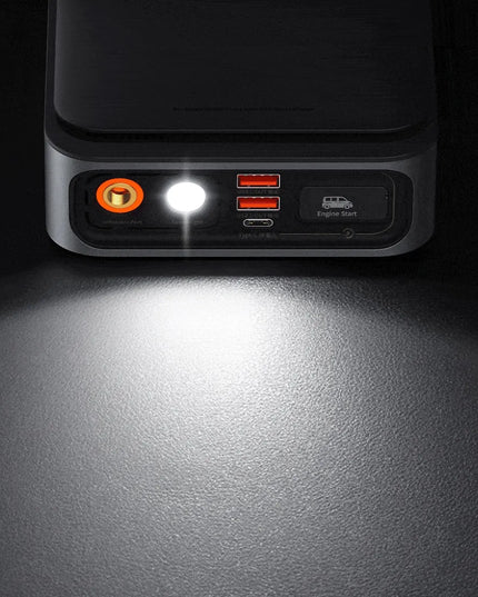 Baseus automobilinis užvediklis (jump starter) 1000 A, 8000 mAh, kompresorius, powerbank, LED žibintuvėlis