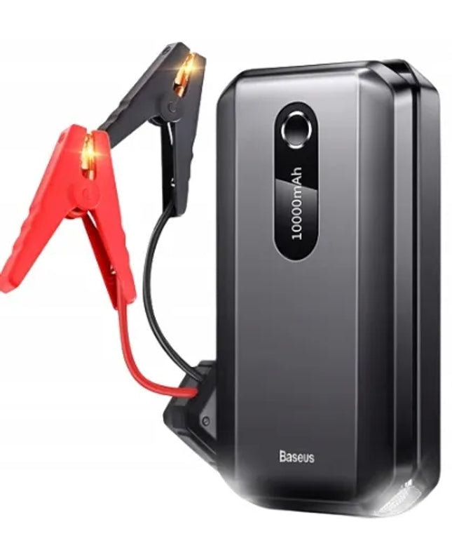 BASEUS Super Energy Air automobilinis paleidiklis (Jump Starter) ir išorinė baterija 10000mAh su gnybtais