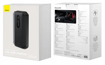 BASEUS Super Energy Air automobilinis paleidiklis (Jump Starter) ir išorinė baterija 10000mAh su gnybtais