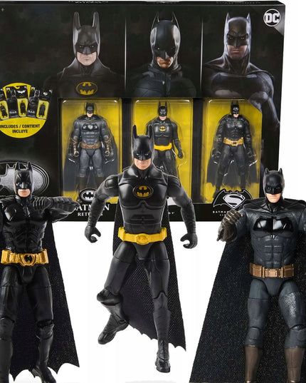 BATMAN DC Comics 3 figūrėlių rinkinys 85-mečio proga 10 cm