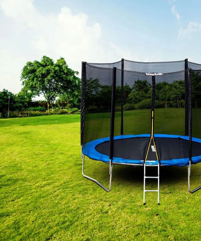 Bauerkraft sodo batutas su išoriniu tinklu 304-312 cm 10 pėdų + kopėtėlės