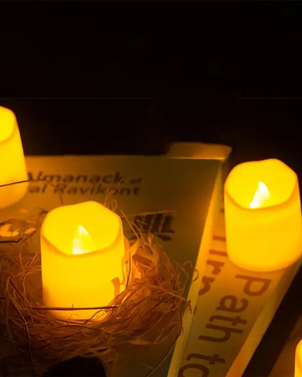 LED Šviesos Žvakės – Be Liepsnos, Baterijomis Maitinamos, Saugios Namų ir Šventiniams Dekorams