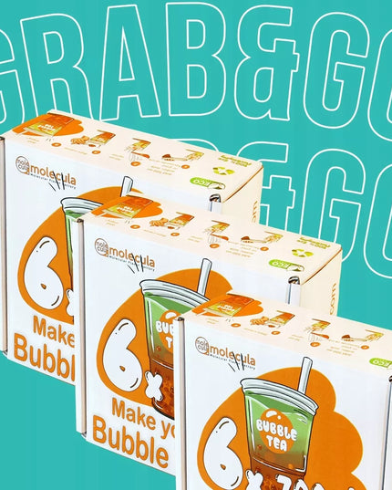 BUBBLE TEA - RINKINYS PUODELIAI ŠIAUDELIAI 6x700ml MĖLYNĖS AGRASTAI CITRINA BRAŠKĖS