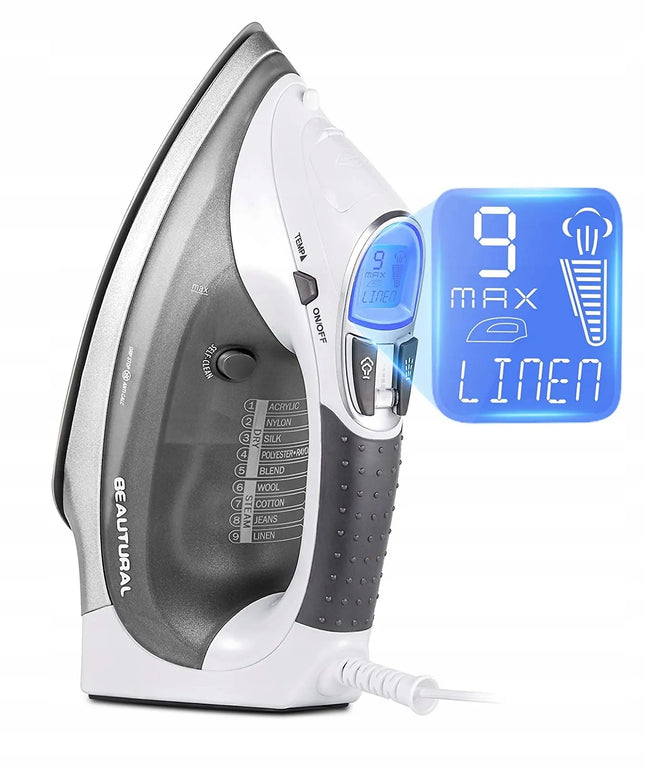 Beautural keraminis garinis lygintuvas su LCD ekranu, 2400 W