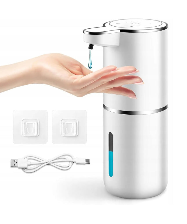 Bekontaktis automatinis muilo dozatorius 380 ml, USB-C, geliniam ir skystam muilui