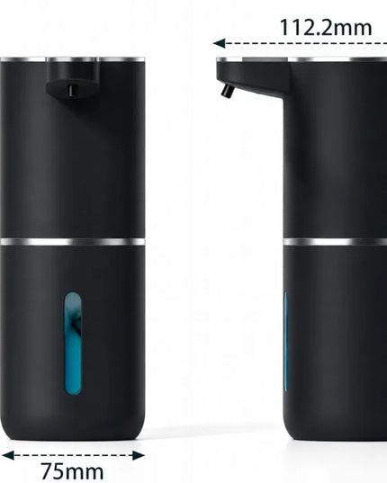 Bekontaktis skysto muilo dozatorius 350 ml, USB įkraunamas, voniai ir virtuvei