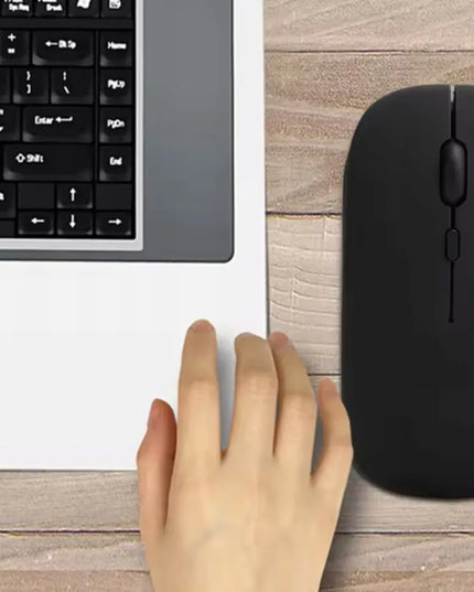 Belaidė Bluetooth optinė pelė E8 - tyli, nešiojamiems kompiuteriams, planšetėms ir Smart TV, mėlyna