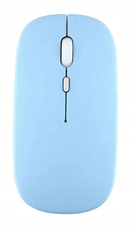 Belaidė Bluetooth optinė pelė E8 - tyli, nešiojamiems kompiuteriams, planšetėms ir Smart TV, mėlyna