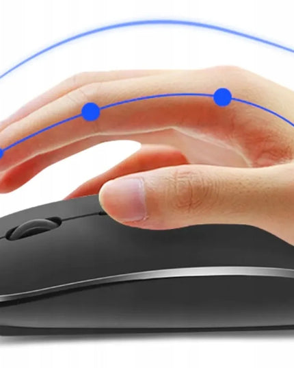 Belaidė Bluetooth pelė, tyli, skirta planšetiniam kompiuteriui / išmaniajam televizoriui / nešiojamam kompiuteriui