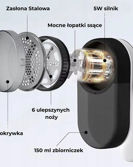 Belaidė elektrinė drabužių pūkų rinkimo mašinėlė GASHIO M1