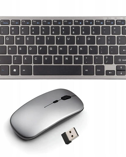 Belaidė klaviatūra ir pelė Alogy Bluetooth USB rinkinys kompiuteriui nešiojamam kompiuteriui PC